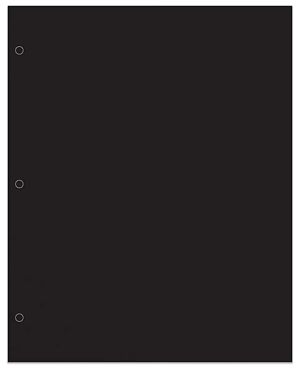 Office Depot® Brand 2-Pocket School-Grade Paper Folder, Letter Size, Black