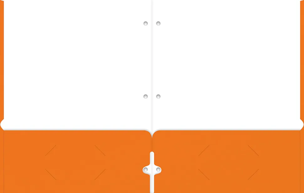 Office Depot® Brand 2-Pocket School-Grade Paper Folder, Letter Size, Orange
