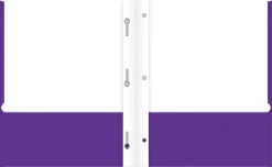 Office Depot® Brand 2-Pocket School-Grade Paper Folder with Prongs, Letter Size, Purple