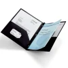 Office Depot® Brand 2-Pocket School-Grade Poly Folder with Prongs, Letter Size, Black