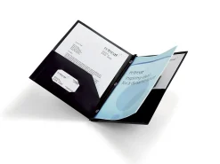 Office Depot® Brand 2-Pocket School-Grade Poly Folder with Prongs, Letter Size, Black
