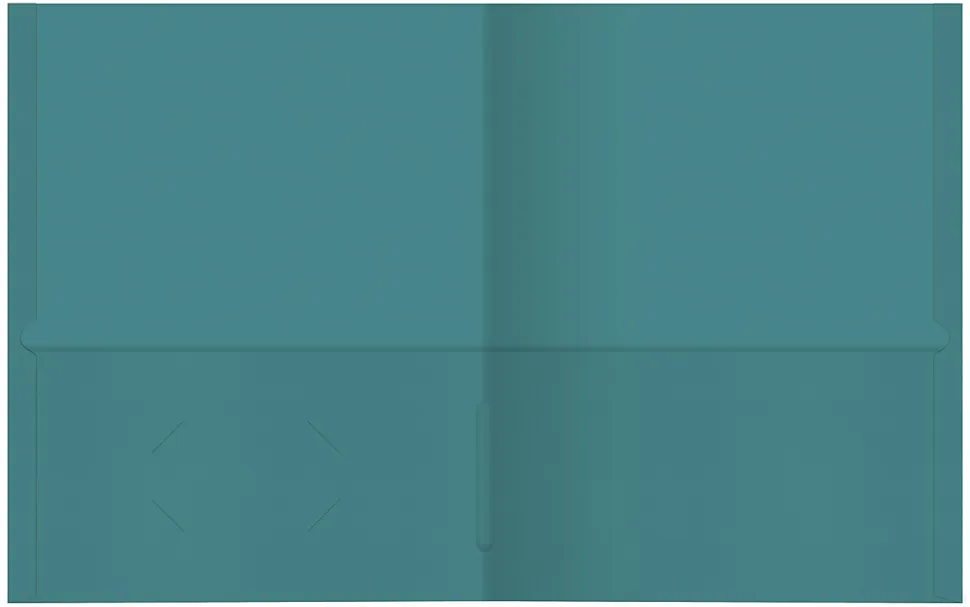 Office Depot® Brand 2-Pocket Textured Paper Folders, Teal, Pack Of 10