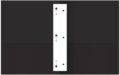 Office Depot® Brand 2-Pocket Textured Paper Folders With Prongs, Black, Pack Of 10