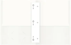Office Depot® Brand 2-Pocket Textured Paper Folders With Prongs, White, Pack Of 10