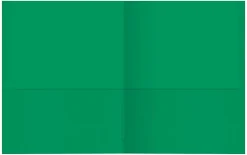Office Depot® Brand 2-Pocket Textured Paper Folders, Green, Pack Of 10