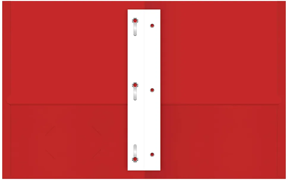 Office Depot® Brand 2-Pocket Textured Paper Folders With Prongs, Assorted Colors, Pack Of 25