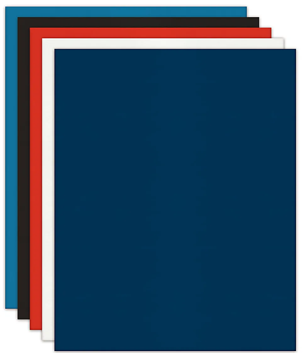 Office Depot® Brand 2-Pocket Textured Paper Folders, Assorted Colors, Pack Of 10