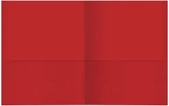 Office Depot® Brand 2-Pocket Textured Paper Folders, Red, Pack Of 25