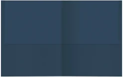 Office Depot® Brand 2-Pocket Textured Paper Folders, Dark Blue, Pack Of 25