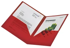 Office Depot® Brand 2-Pocket Transparent Poly Folder, Letter Size, Assorted Colors (No Color Choice)