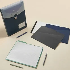 Office Depot® Brand 7-Pocket Vertical Expanding File, Letter Size, Midnight Ink