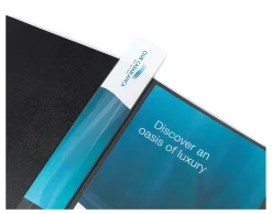 Office Depot® Brand Poly Bound Presentation Book, 24 Pockets, Black