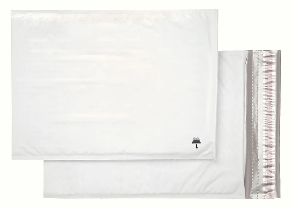 Office Depot® Brand Poly Bubble Mailer, Size #5, 10 1/2" x 15", White