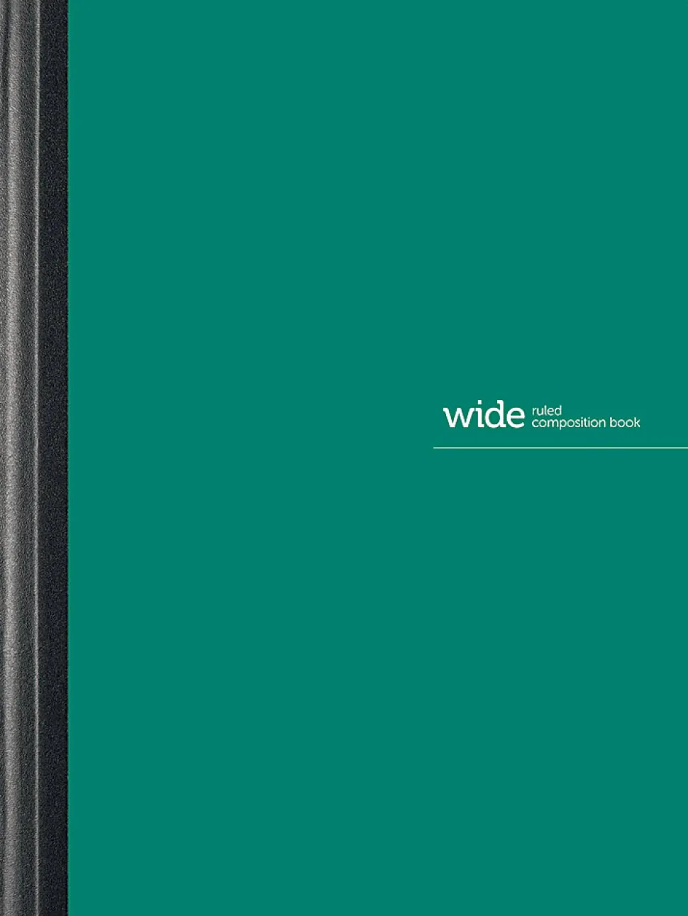 Office Depot® Brand Poly Composition Book, 7-1/2" x 9-3/4", Wide Ruled, 80 Sheets, Green