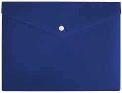 Office Depot® Brand Poly Envelope, 8-1/2" x 11", Blue