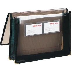 Office Depot® Brand Poly Extra Deep Document Wallet, 1 Pocket, 3-1/2" Expansion, 8-1/2" x 11", Letter Size, Transparent Smoke
