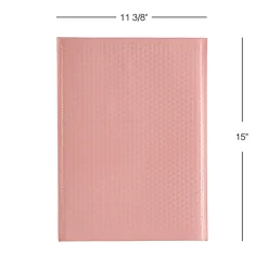 Office Depot® Brand Poly Fashion Bubble Mailer, #5, 10 1/2" x 15", Assorted Colors