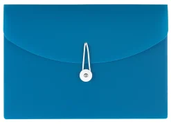 Office DepotĀ® Brand Poly 4-Pocket Cascading File, Letter Size, Turquoise