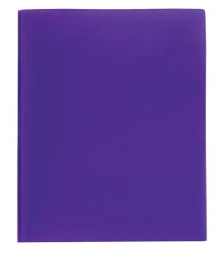 Office Depot® Brand Poly 2-Pocket Portfolio With Fasteners, Purple