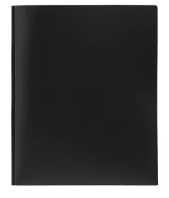 Office Depot® Brand Poly 2-Pocket Portfolio With Fasteners, Black