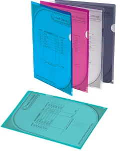 Office Depot® Brand Poly Project View Folders, Letter Size, Assorted Colors, Pack Of 10