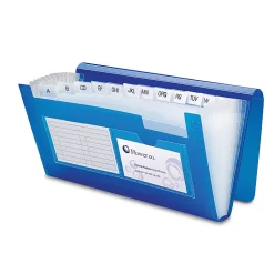 Office Depot® Brand Polypropylene File, 1 Pocket, Expansion 6", Nonstandard size, Blue, Pack of 1