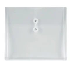Office Depot® Brand Poly String Envelopes, Letter, Clear, Pack of 5