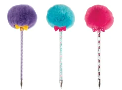 Office Depot® Brand Pom Pom Ballpoint Pen, Medium Point, 0.7 mm, Assorted Colors