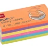 Office Depot® Brand Pop Up Sticky Notes, 3" x 3", Assorted Vivid Colors, 100 Sheets Per Pad, Pack Of 12 Pads