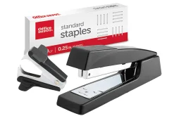 Office Depot® Brand Premium Full-Strip Stapler Combo WIth Staples And Remover, Black, 8488C1ODUODP501