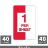 Office Depot® Brand Preprinted Permanent Shipping Labels, OD98804, Pack Of 40