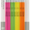 Office Depot® Brand Presharpened Pencils, #2 Medium Soft Lead, Assorted Neon Colors, Pack Of 24 Pencils