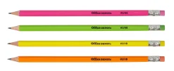 Office Depot® Brand Presharpened Pencils, #2 Medium Soft Lead, Assorted Neon Colors, Pack Of 24 Pencils