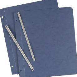 Office Depot® Brand Pressboard Side-Bound Report Binders With Fasteners, Dark Blue, 60% Recycled, Pack Of 10