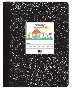 Office Depot® Brand Primary Composition Book, 7-1/2" x 9-3/4", Unruled/Primary Ruled, 100 Sheets
