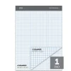 Office Depot® Brand Professional Quad Pad, 8-1/2" x 11-3/4", Dual-Sized Quadrille Ruled (4" x 4", 5" x 5"), 100 Sheets, White