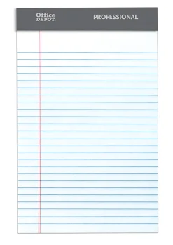 Office Depot® Brand Professional Writing Pads, 5