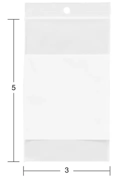 Office Depot® Brand Reclosable Bags With Write-On Panel, 3