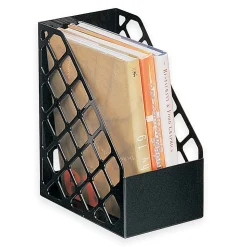 Office Depot® Brand 30% Recycled Mesh Plastic Magazine File, Large, Black