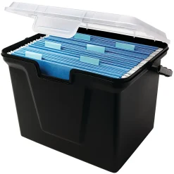 Office Depot® Brand 30% Recycled Portable File Box, 10 11/16"H x 14 11/16"W x 10 3/8"D