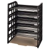 Office Depot® Brand 30% Recycled Ribbed Bottom Stackable Letter Trays, Black, Pack Of 6