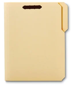Office DepotĀ® Brand Reinforced Manila Folder With 2 Embossed Fasteners, 1/3-Cut Tabs, Letter Size, Box Of 50