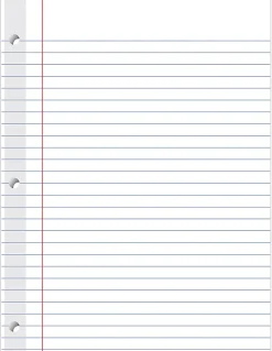 Office DepotĀ® Brand Reinforced Filler Paper, 8" x 10-1/2", Wide Ruled, White, Pack Of 100 Sheets