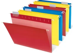 Office Depot® Brand Reinforced Hanging File Folders, 8 1/2" x 11", Letter Size, Assorted Colors, Pack Of 6 Folders