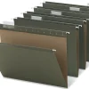 Office Depot® Brand Reinforced Hanging File Folders, 8 1/2" x 11", Letter Size, Standard Green, Pack Of 6 Folders