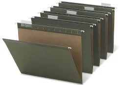 Office Depot® Brand Reinforced Hanging File Folders, 8 1/2" x 11", Letter Size, Standard Green, Pack Of 6 Folders