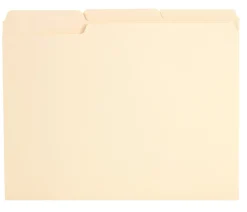 Office Depot® Brand Reinforced File Folders, 1/3-Cut Tabs, Letter Size, Manila, Box Of 100