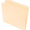 Office Depot® Brand Reinforced Tab File Folders, Straight Cut, Letter Size, Manila, Pack Of 100
