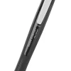 Office Depot® Brand Retractable Ballpoint Pens With Grip, Medium Point, 1.0 mm, Black Barrel, Black Ink, Pack Of 6