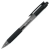 Office Depot® Brand Retractable Ballpoint Pens With Grips, Medium Point, 1.0 mm, Black Barrels, Black Ink, Pack Of 50 Pens